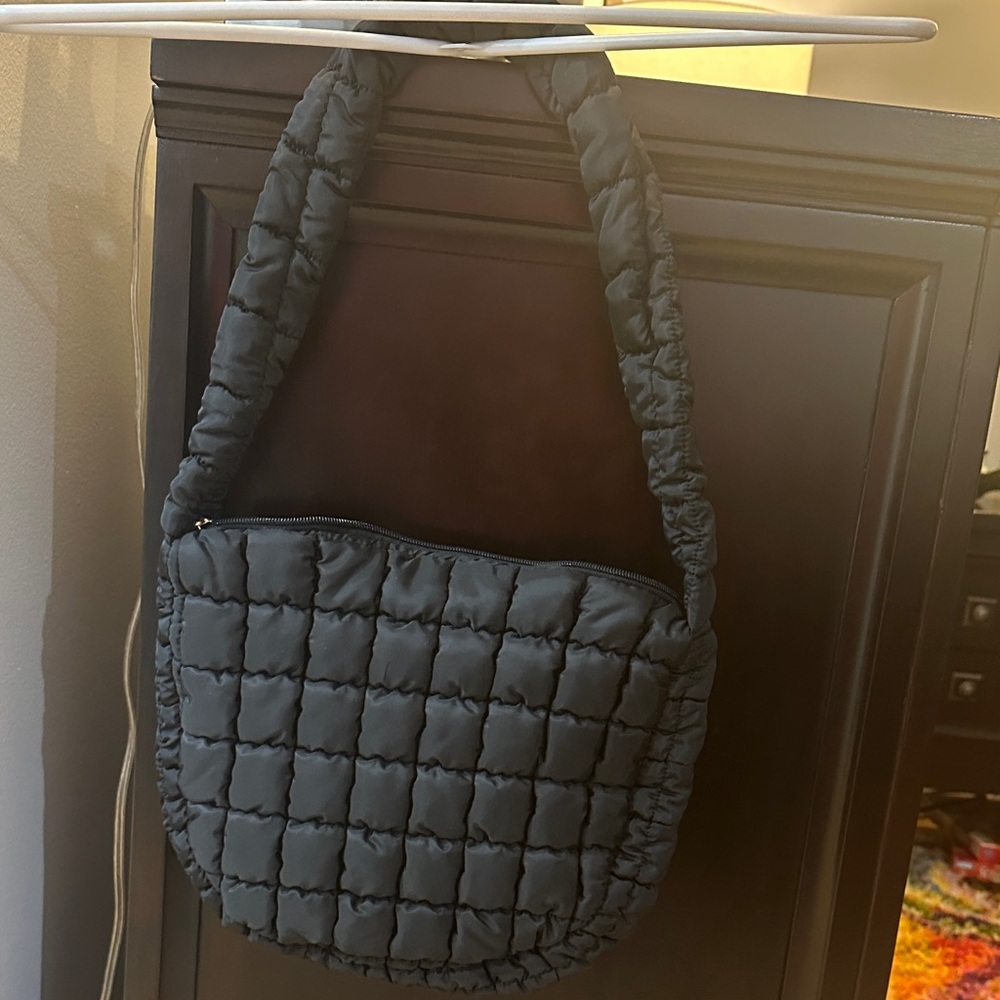 Quilted Black Shoulder Bag